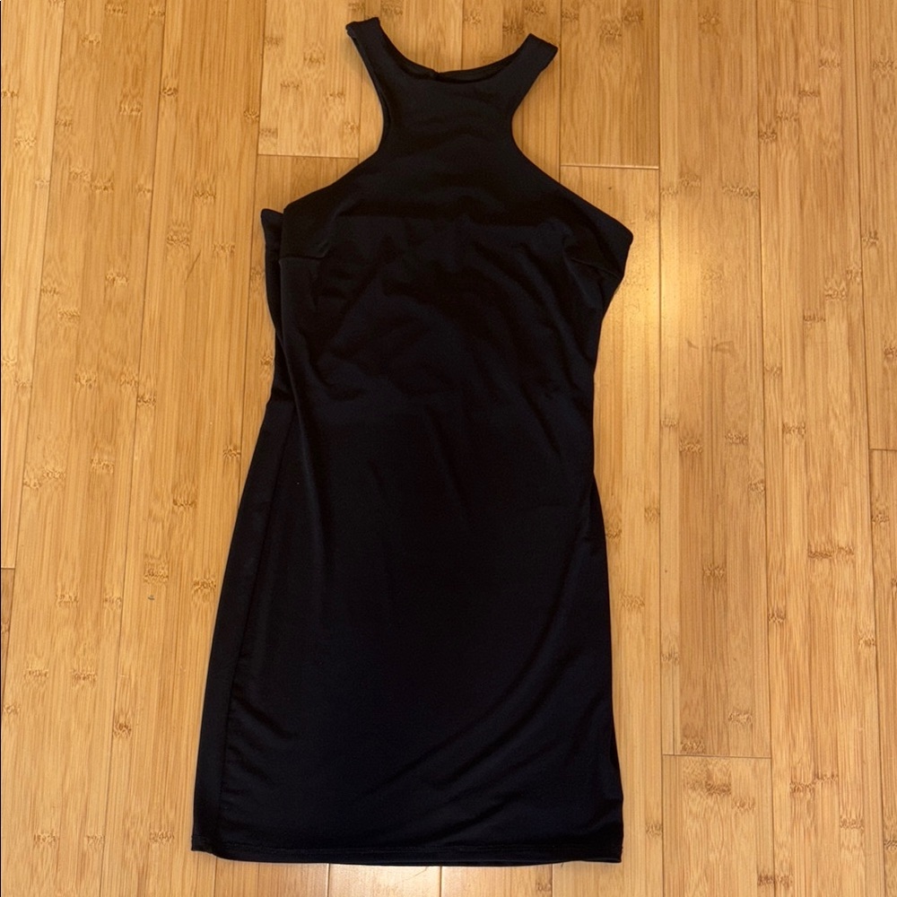 Black Racerback Mini Dress